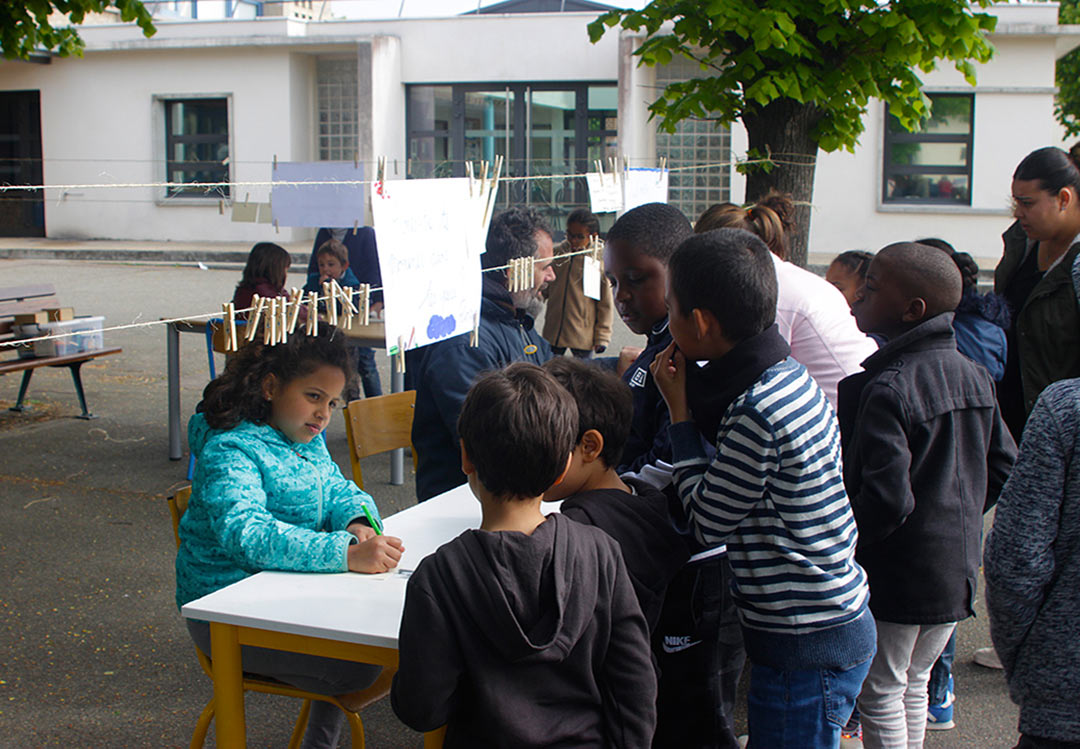 Notre capital jardin, CLEA Yvelines 2019, art participatif, viviane rabaud. Enquête BBA par les participants.