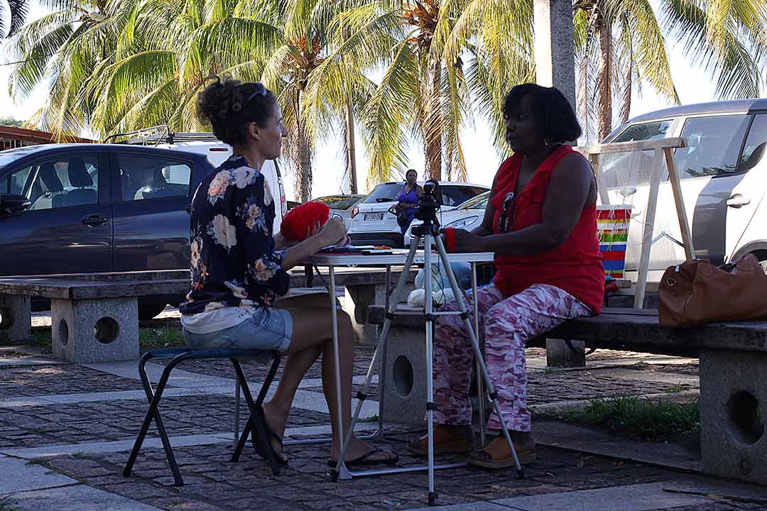 Ministère des Affaires de la Terre, Antilles, Martinique. Bureau des Bilans Artistique dans la rue. place de Martinique.