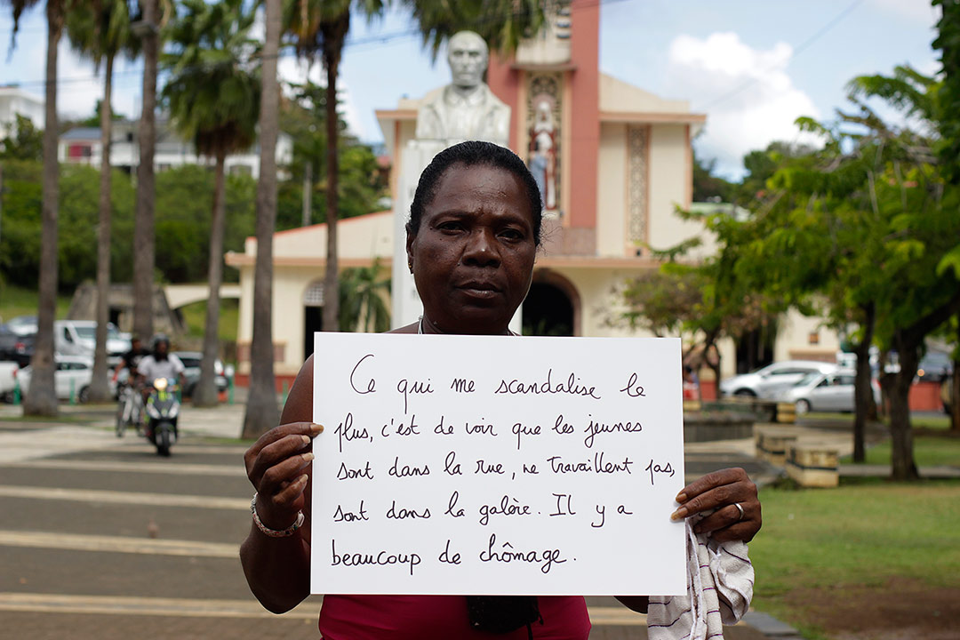 Ministère des Affaires de la Terre, Antilles, Martinique. Portrait avec témoignage. Art participatif, Viviane Rabaud