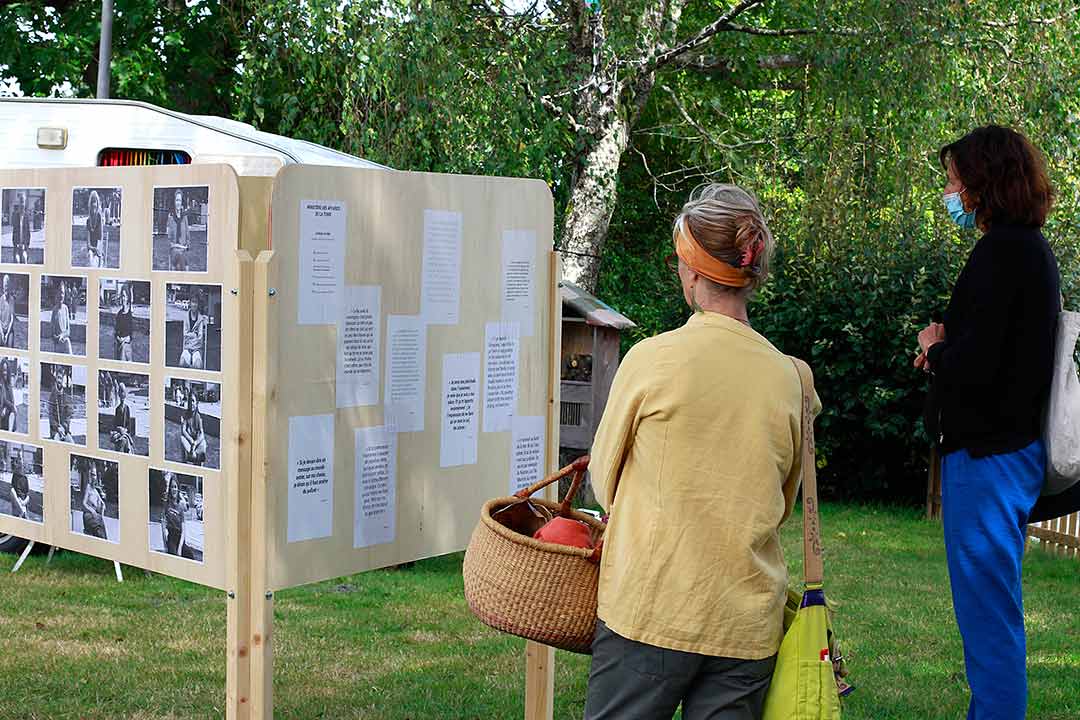 Portrait d'habitants, carhaix, viviane rabaud. vue de l'installation du BBA.